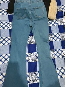 Bell Bottom/Flare Button-Up Jeans