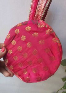 Rani Pink Royal  Indian Potli Bag