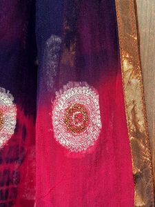 Party wear Pink &amp; Blue Dupatta