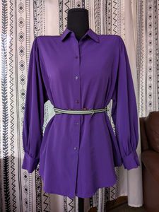 Purple Long Sleeve Top