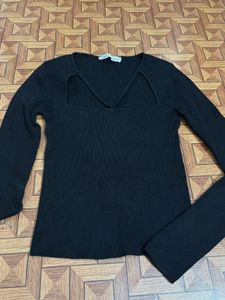 Black Long Sleeve Top