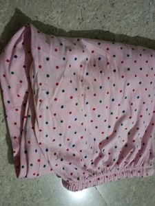 Pink Polka Dot Pajama Pants