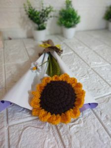Crochet Sunflower Bouquet
