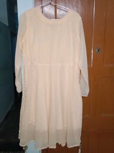 Cream Colour Festive wear Suit