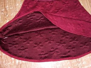 3 Set: Mini Skirt, Velvet Top And Jacket