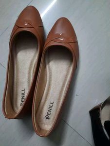 Tan Ballerinas