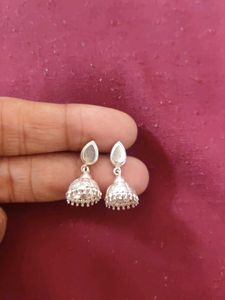 92.5 Pure Silver Jhumka (Small)