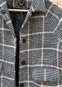 Plaid Girls Trench Coat