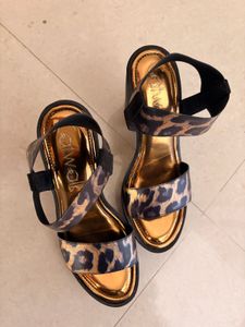 Leopard Print Platform Heels