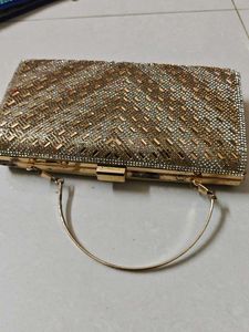 Gold Embellished Clutch