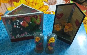 Floral Showpieces Set Of 4