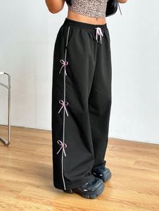 Cute Black Ribbon Pants