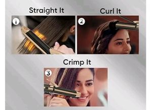 VEGA 3 IN 1 HAIR STYLER (STRAIGHTENER, CURLER)