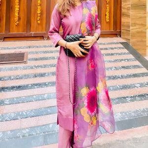 Floral Print Kurta Set