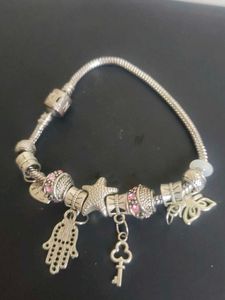 Charm Bracelet with Starfish, Key, and Butterfly C