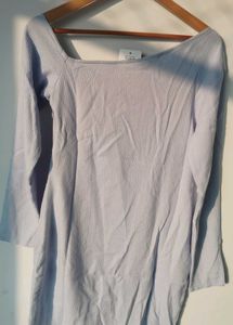 Chic Light Blue Mini Dress