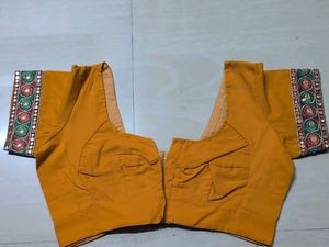 Ethnic Mustard Blouse