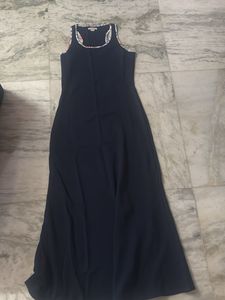 Elegant Navy Maxi Dress