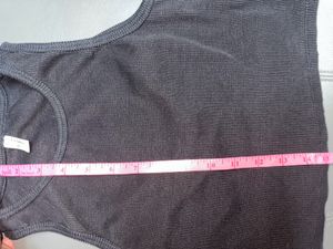 black ribbed tank top