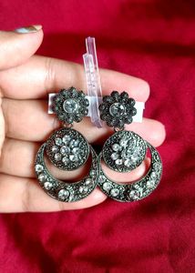 Oxidised Earring