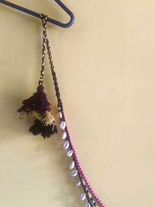 Pastel Beads And Shell Waist Belt
