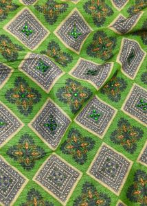 Boat Neck Green Kurta