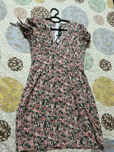 Stylecast Pink Floral Printed Fit &amp; Flare Dress