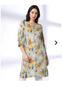 Floral Print Kurta
