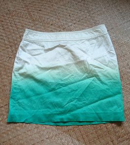 Mini Skirt, A Line, Silk Effect, Korean Skirt