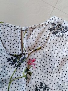 Floral Cold Shoulder Top