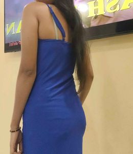 Elegant Blue Slip Dress