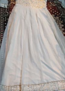 Elegant White Dress💝🕊️