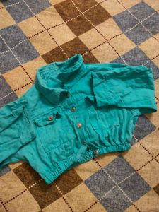 Teal Skirt and Jacket Set