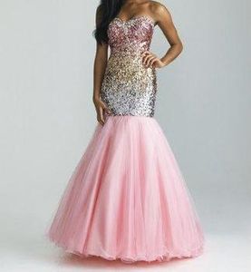 Sequin &amp; Tulle Prom Dress