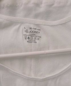 Jockey White Vest