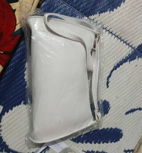 White Croc Shoulder Bag