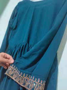 Elegant Blue Embroidered Kurta Set