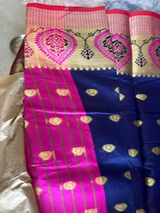 Traditional Colourfull Saree With Contrast Blouses