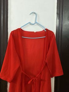 Red Sheer robe size M-L