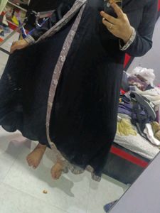 Rarely Used Full Flair Abya With Duptta