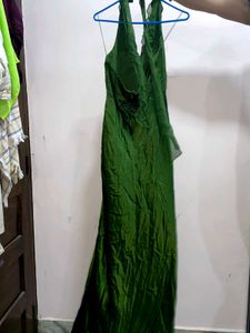 Halter Neck Ruffle Y2k Dress Gown