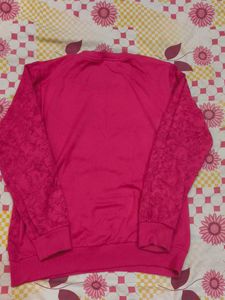 Pink Floral Print Top