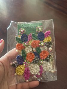 One Time Worn Beautiful Beaded Handmade Earrings