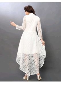 Elegant White Lace Dress