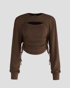 Off White Spread Collar Top