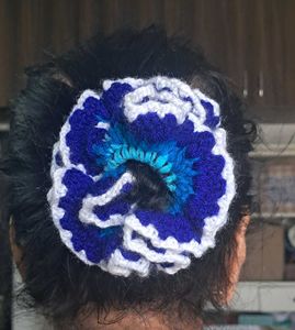 Colorful Crochet Scrunchie
