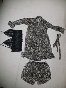 New Cute 3 Piece Night Suits