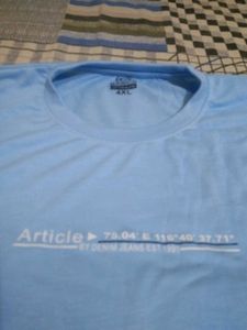 4xl Blue Article T-Shirt