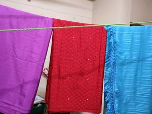 3 Saree 1 Blouse Combo