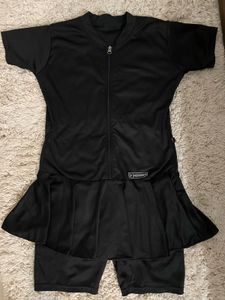 Black Coloured Zip Swimsuit